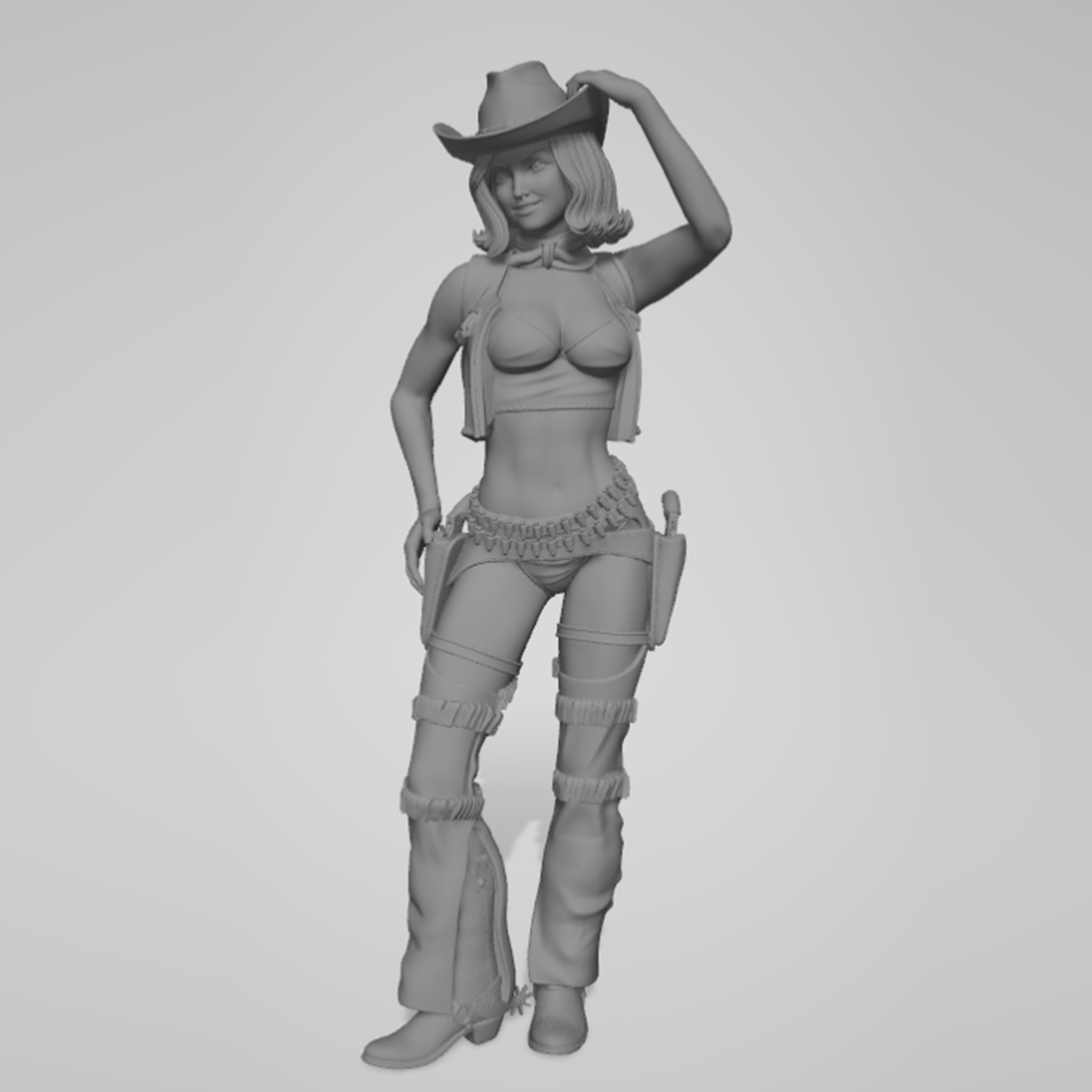 1/24 1/18 1/12 Cowboy-Mädchen  – Model Kit Anime Girl Bewertung und Preis